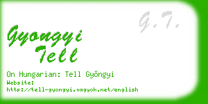 gyongyi tell business card