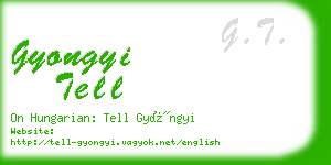 gyongyi tell business card